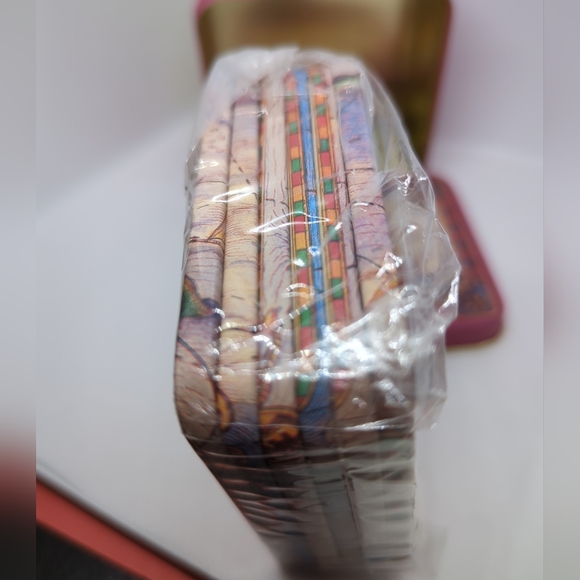 Nautical Theme Cork Backed Metal Coaster Boxed Set of 6 The Art Dept Inc. - Picture 4 of 7